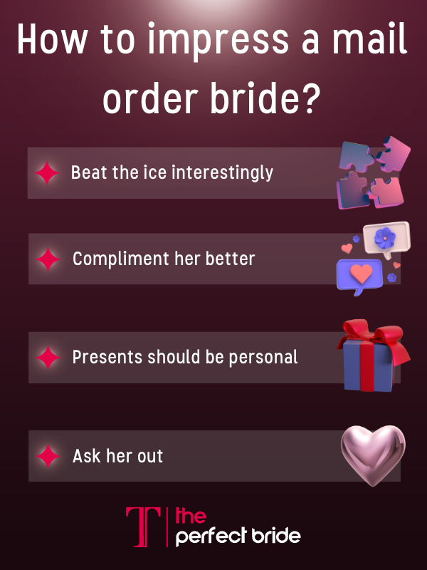 How to impress a mail order bride